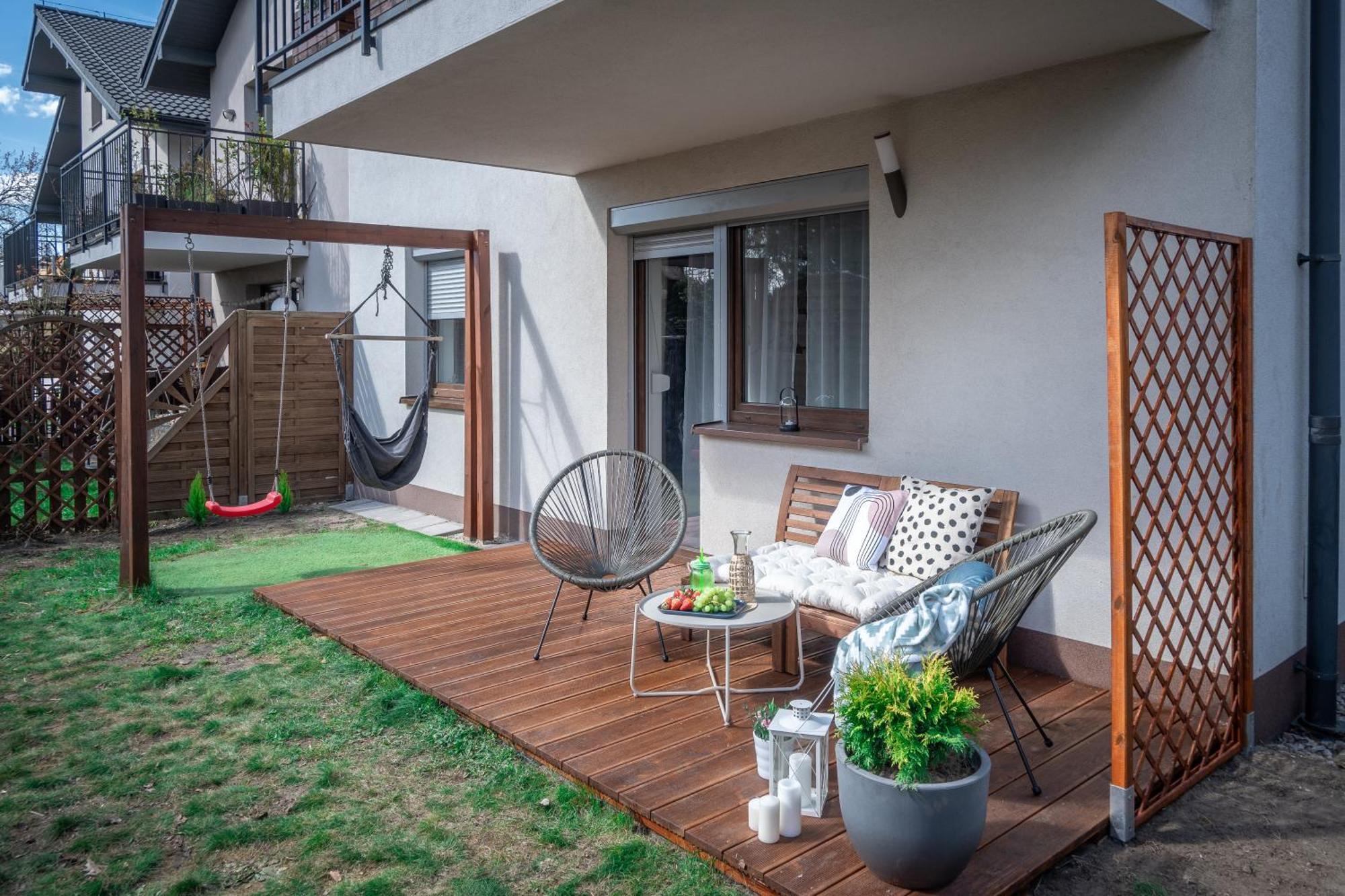 Malinowelove Aircon, 3 Rooms, Parking, Ogrod Apartament